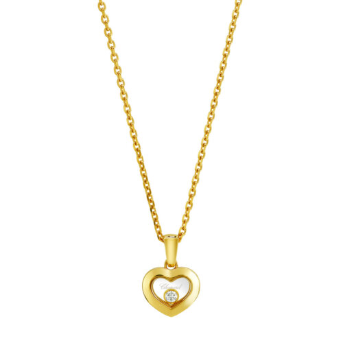 Chopard 18K Geelgouden Hanger Happy Diamonds 0.05ct TW/VVS 79A054-0001