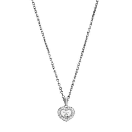 Chopard 18K Witgd Hanger Happy Diamonds 19dia:0.19ct TW/IF 79A054-1201