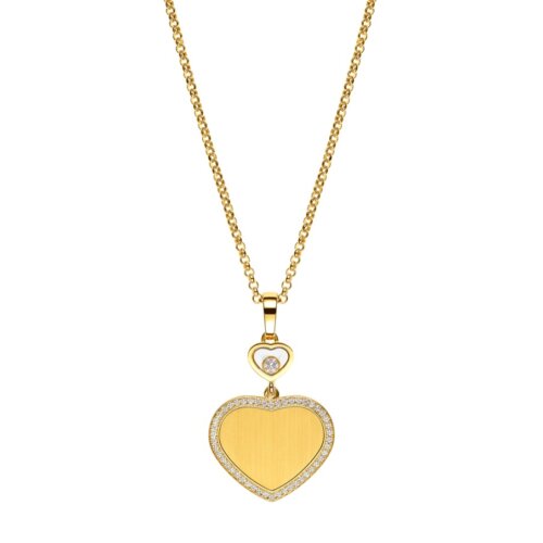 Chopard 18K Geelgoud Happy Hearts Hanger 45dia:0.24ctTW/IF 79A107-0921