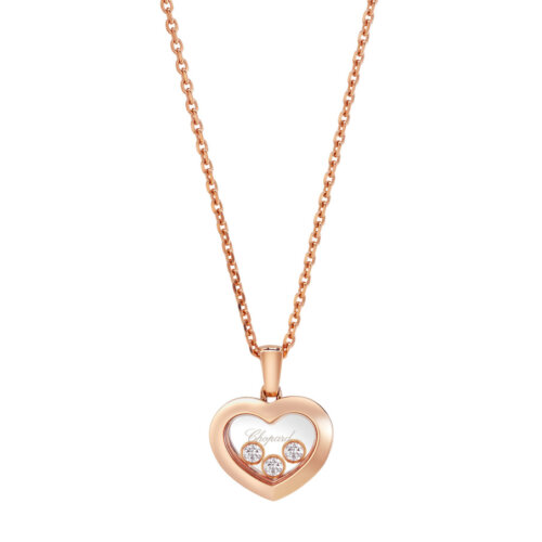 Chopard 18K Rosegoud Happy Diamonds Hanger 0.15ct FC(LOSE) 79A611-5001