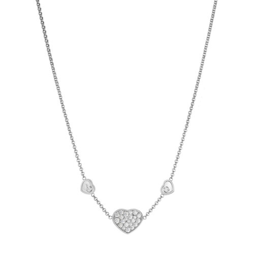 Chopard 18K Witguden Happy Heart Collier 0.51ct TW/IF 81A082-1009