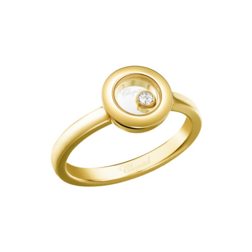 Chopard 18K Geelgouden Happy Diamonds Ring 0.05ct FC 82A017-0112