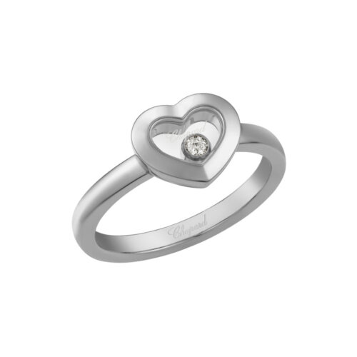 Chopard 18K Witgouden Happy Diamonds Ring 0.05ct (FC) 82A054-1112
