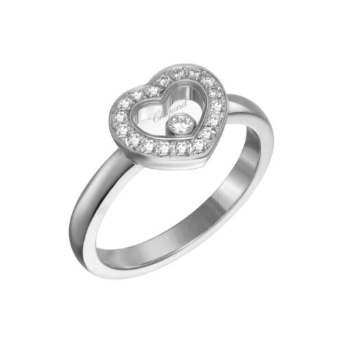 Chopard 18K Witgouden Happy Diamonds Ring 0.19ct FC(LOSE) 82A054-1212