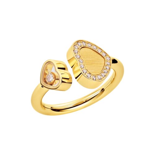 Chopard 18K Geelgoud Happy Hearts Ring 21dia:0.13ct TW/IF 82A107-0912