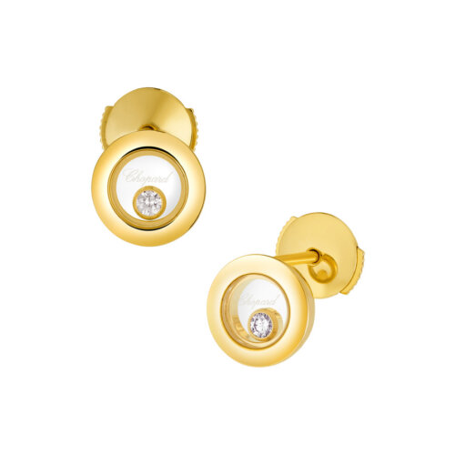 Chopard 18K Geelgouden Happy Diamonds Oorsteker 0.10ct FC 83A017-0001