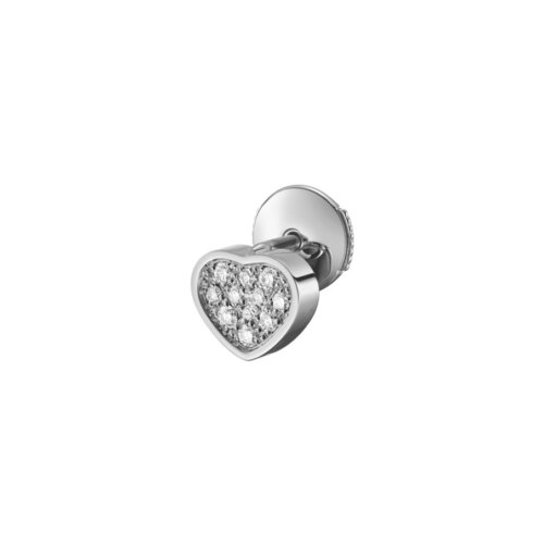 Chopard 18K Witgoud My Happy Hearts Oorsteker 0.12ct TW/IF 83A086-1902