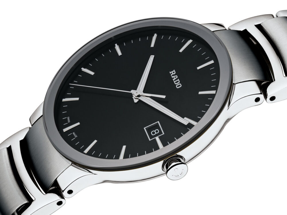 Rado Centrix Quartz Staal/Staal Large Zwart Wpl 38mm R30927153 - Afbeelding 2