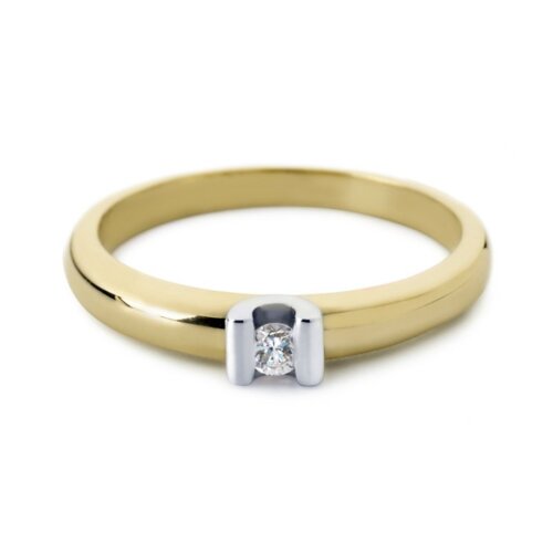 R&C 14K Bicolorgouden Camille Ring 0.03ct River/Si RIN0016S-003-BIC
