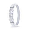 R&C 14K Witgouden Alliance ring 5*0.01ct River/Si RIN1701-5 WG - Afbeelding 2