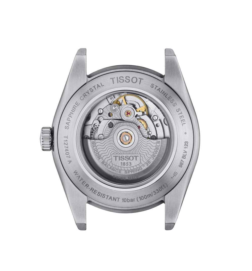 Tissot Gentleman Powermatic 80 Staal/Staal Blauw Wpl 40mm T1274071104100 - Afbeelding 2