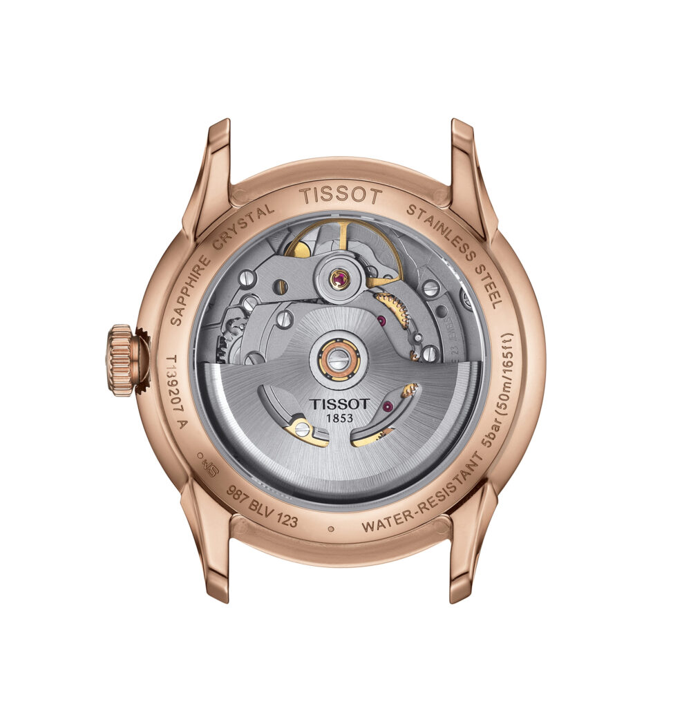 Tissot Chemin Des Tourelles Powerm.80 PVD/Le 34mm Zilv.Wp T1392073603100 - Afbeelding 2