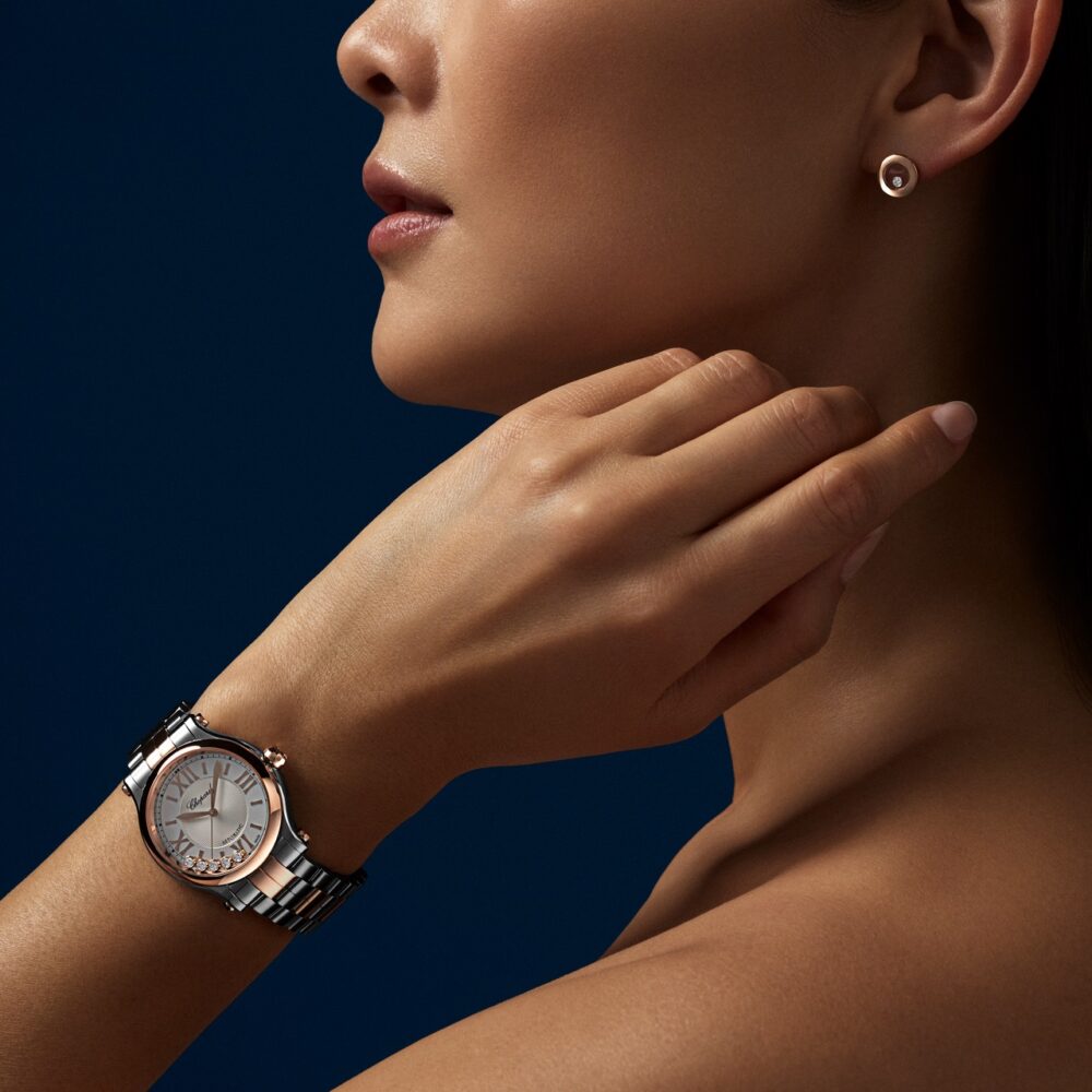 Chopard Happy Sport Rosegould/Lucent Steel Automatic 33mm 278608-6002 - Afbeelding 5