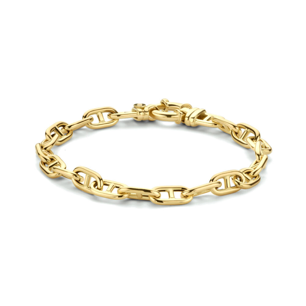Vaessen Collection 14K Geelgouden Paperclip Armband 19cm / 5.8mm 40.24453