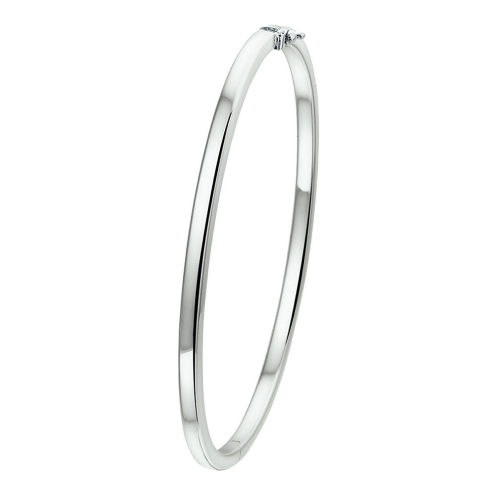 Vaessen Collection 14K Witgouden Slavenarmband 3mm Vlakke Buis 41.04657
