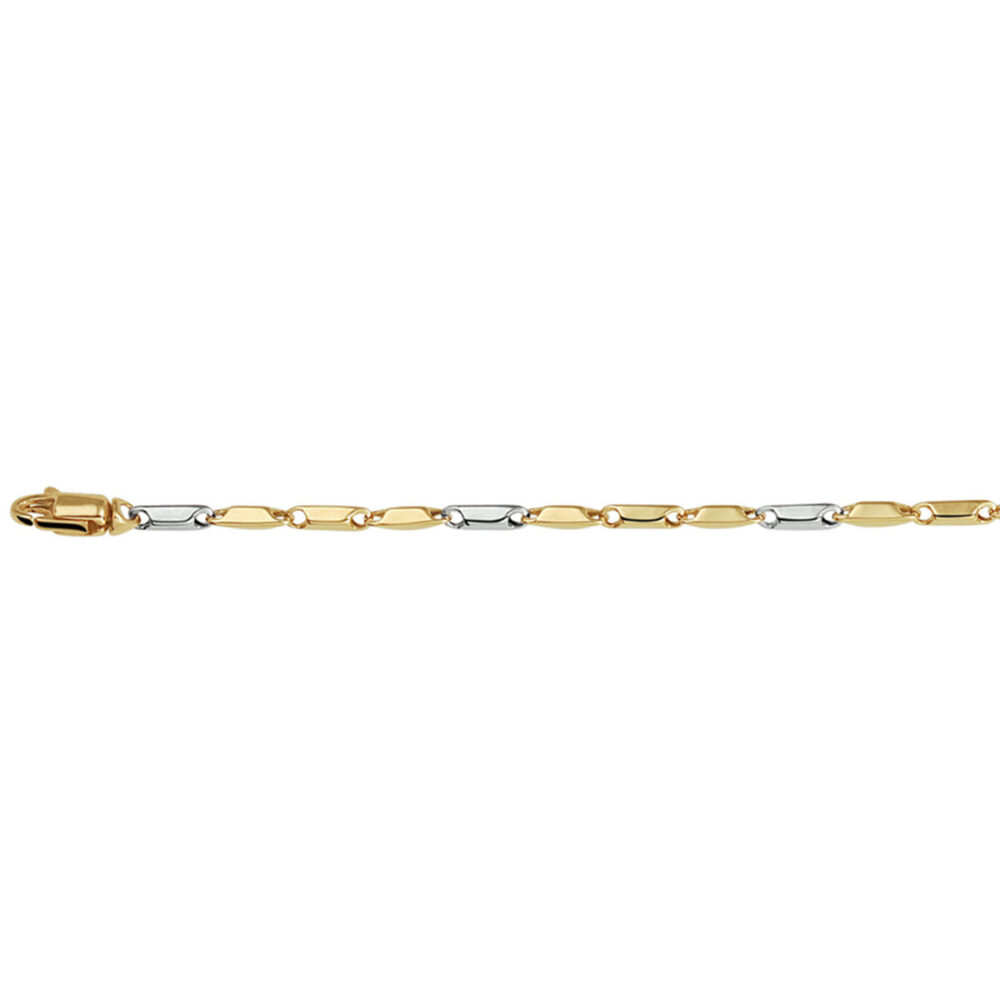 Vaessen Collection 14K Bicolor gouden Schakelarmband 19.5cm/1.9mm 42.07934 - Afbeelding 2