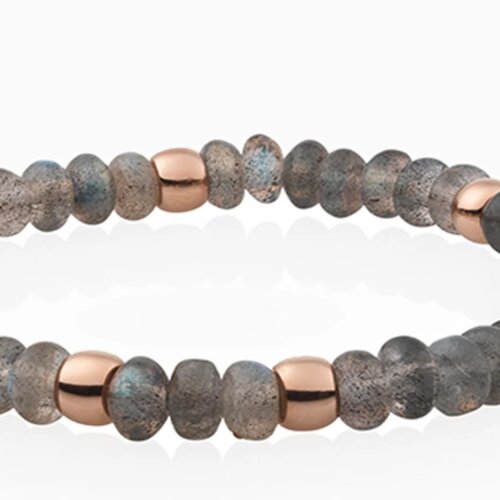 Bron 18K Rosegouden Reflex Armband Labradoriet 8AR3985MIX33