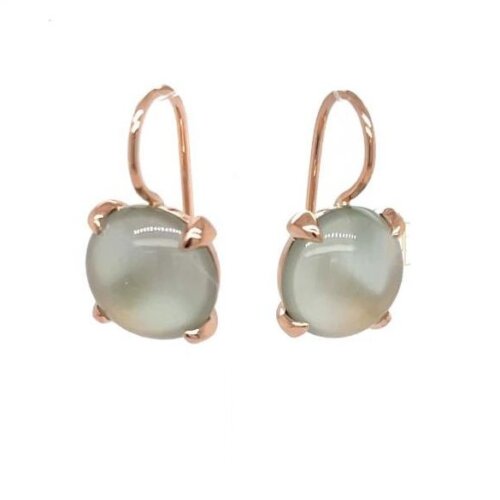 Bron 18K Rosegouden Catch Oorhangers met Lemonkwarts 8OR4786LQC