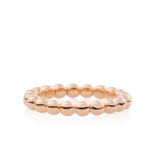 Bron 18K Rosegouden Stax Bollenring 3.5mm 8RR4612