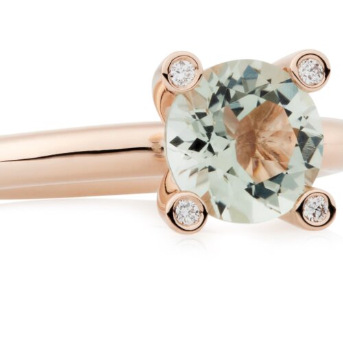 Bron 18K Rosegouden Plox Ring Lemonkwarts & Briljant 8RR4715LQBR