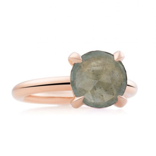 Bron 18K Rosegouden Catch Ring met Mos Beryl 8RR4782BMB
