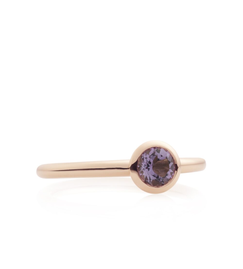 Bron 18K Rosegouden Sushi Ring met Amethist 8RR4851AM