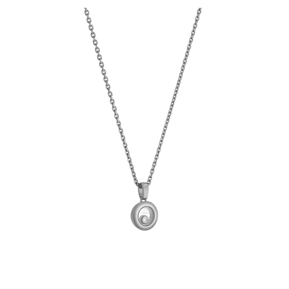 Chopard 18K Witgoud Happy Diamonds Hanger 0.05ct FC(LOSE) 79A017-1001 - Afbeelding 2