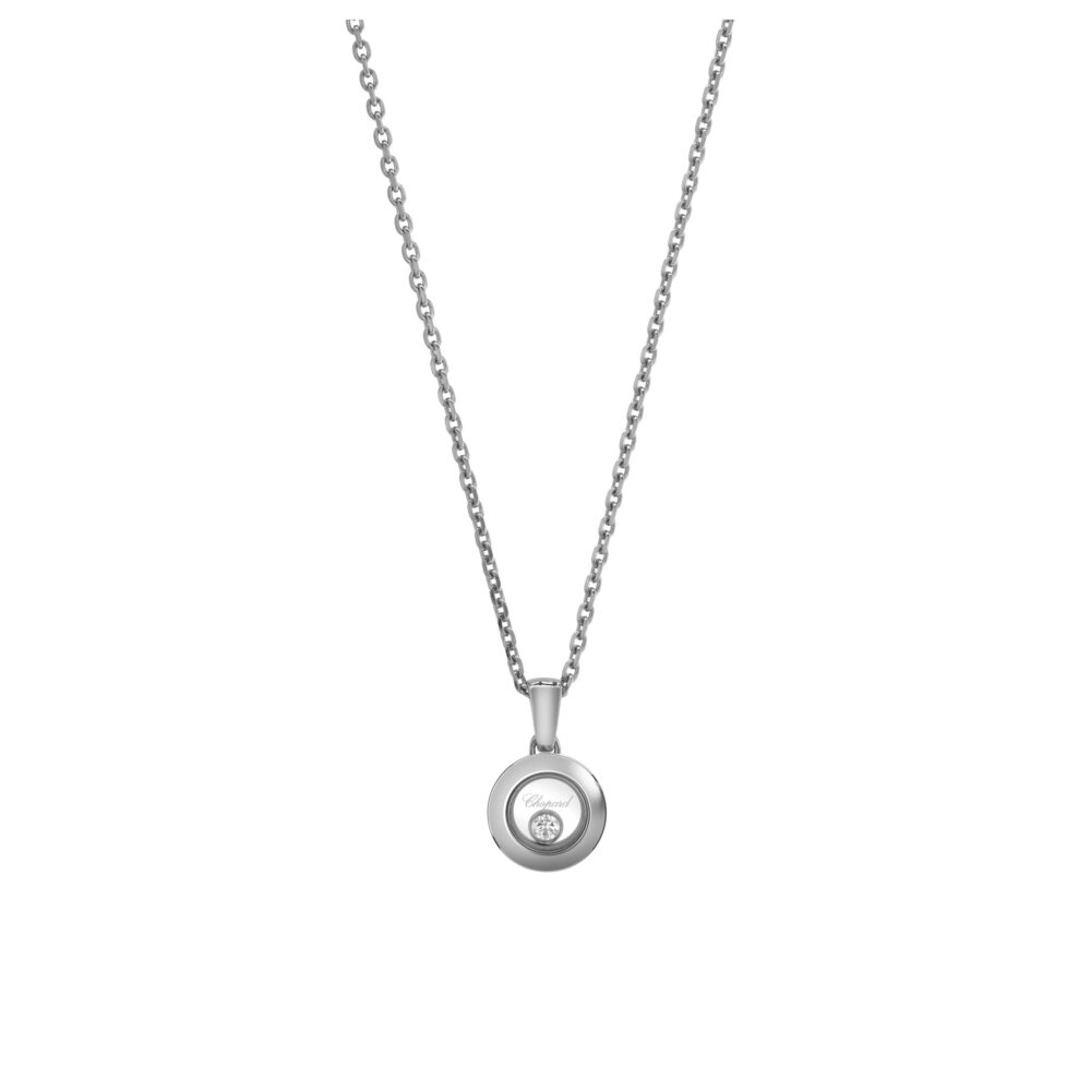 Chopard 18K Witgoud Happy Diamonds Hanger 0.05ct FC(LOSE) 79A017-1001