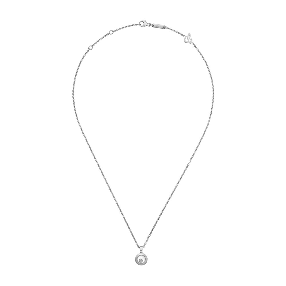 Chopard 18K Witgoud Happy Diamonds Hanger 0.05ct FC(LOSE) 79A017-1001 - Afbeelding 3