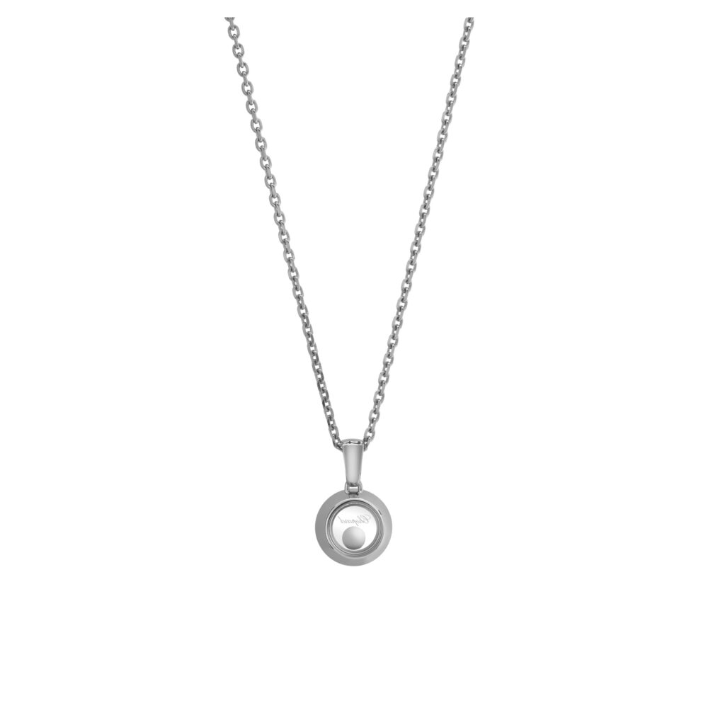 Chopard 18K Witgoud Happy Diamonds Hanger 0.05ct FC(LOSE) 79A017-1001 - Afbeelding 4
