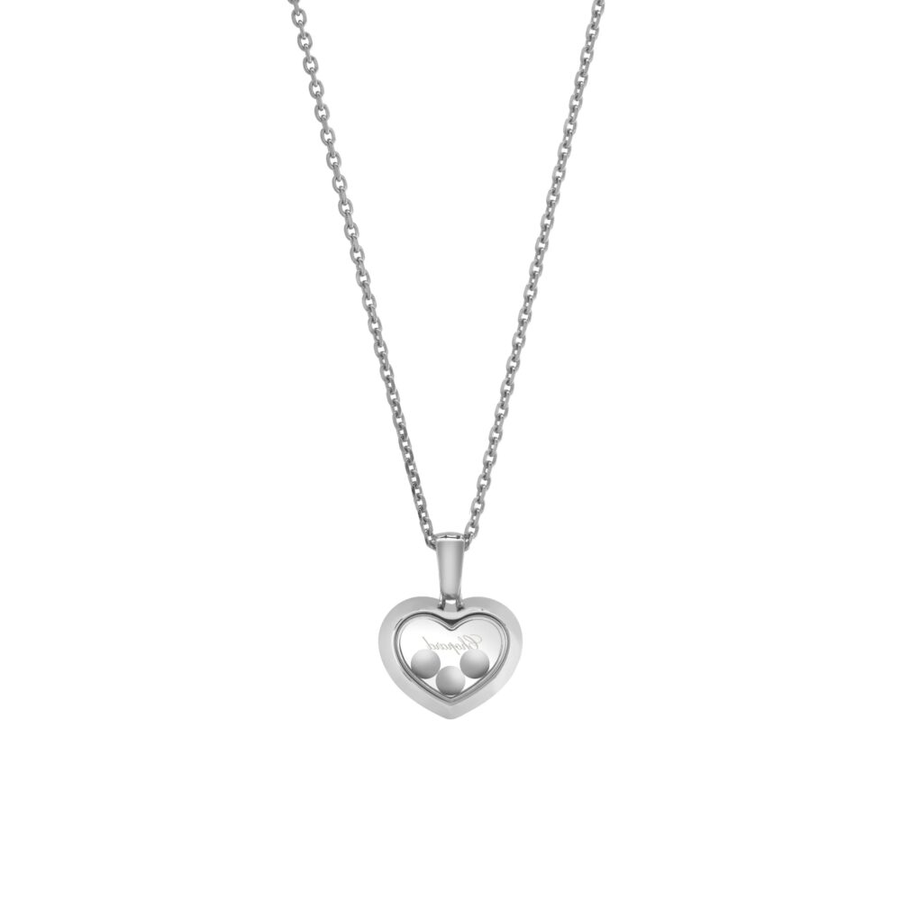 Chopard 18K Witgoud Happy Diamonds Hanger 0.15ct FC(LOSE) 79A611-1001 - Afbeelding 4