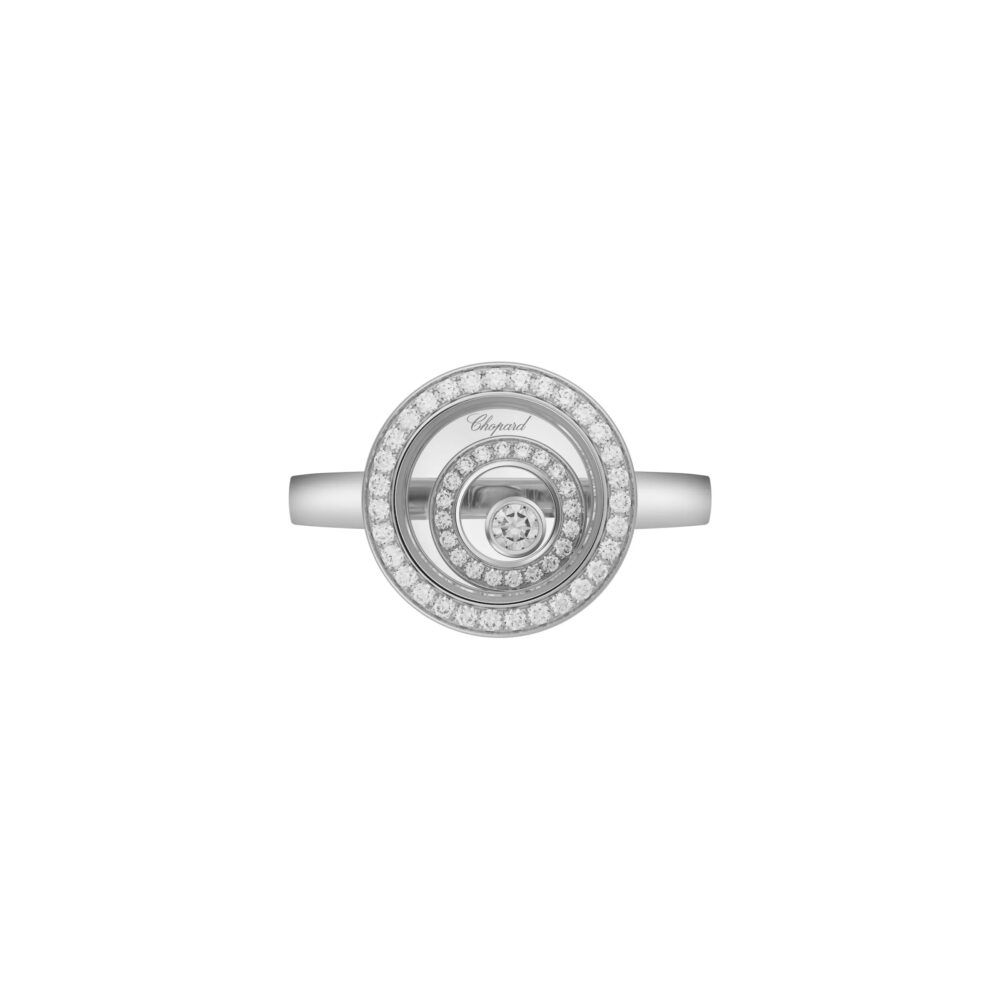 Chopard 18K Witgouden Happy Spirit Ring 0.38ct FC(LOSE) 828230-1012 - Afbeelding 3