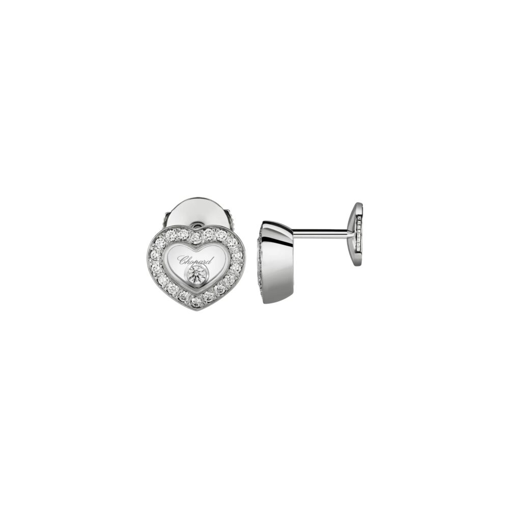 Chopard 18K Witgouden Happy Diamonds Oorstekers 0.38ct FC 83A054-1201 - Afbeelding 2