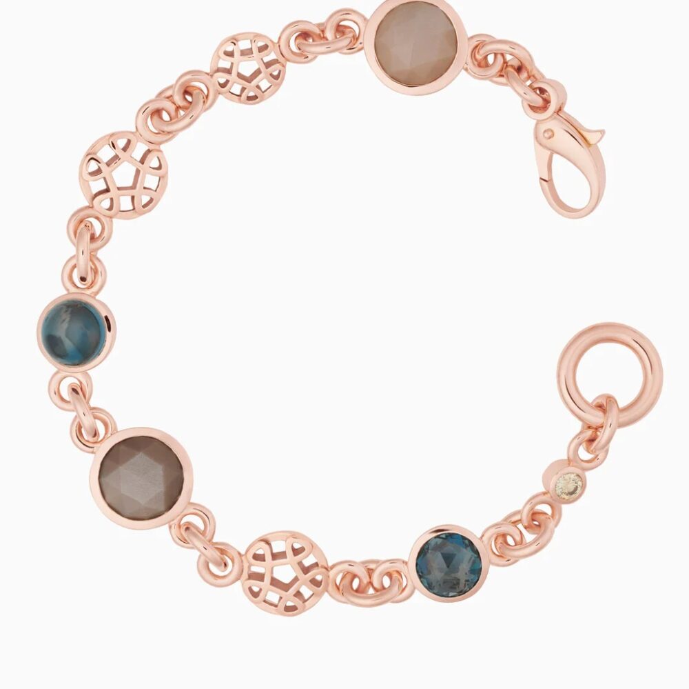 Bron 18K Rd Toujours Ajour Armband LB Topaas/Maansteen 8RR4034MIX2