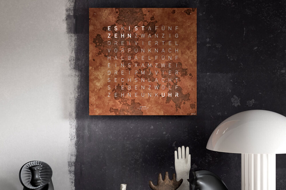 QLOCKTWO Earth 45 Creator's Edition Rust (Dutch) - Afbeelding 3