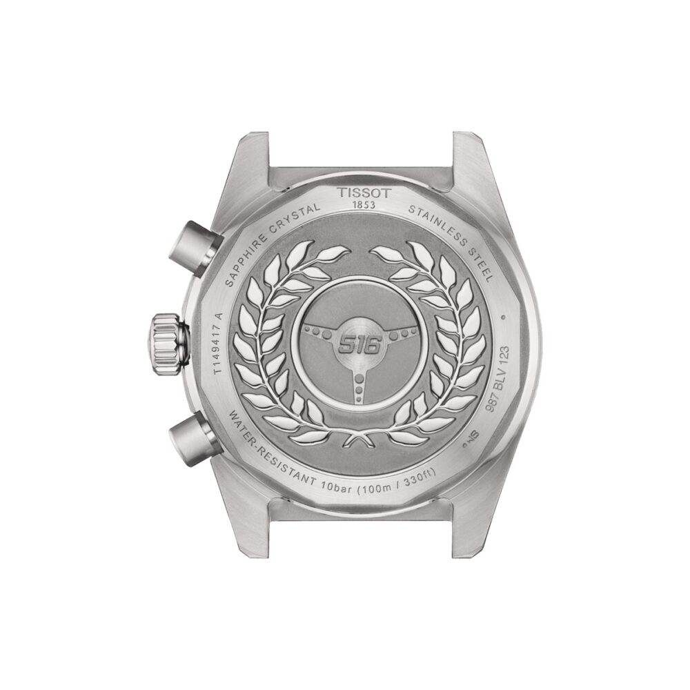Tissot PR516 Chronograph Quartz Staal/Staal Blw Wpl 40mm T1494171104100 - Afbeelding 3