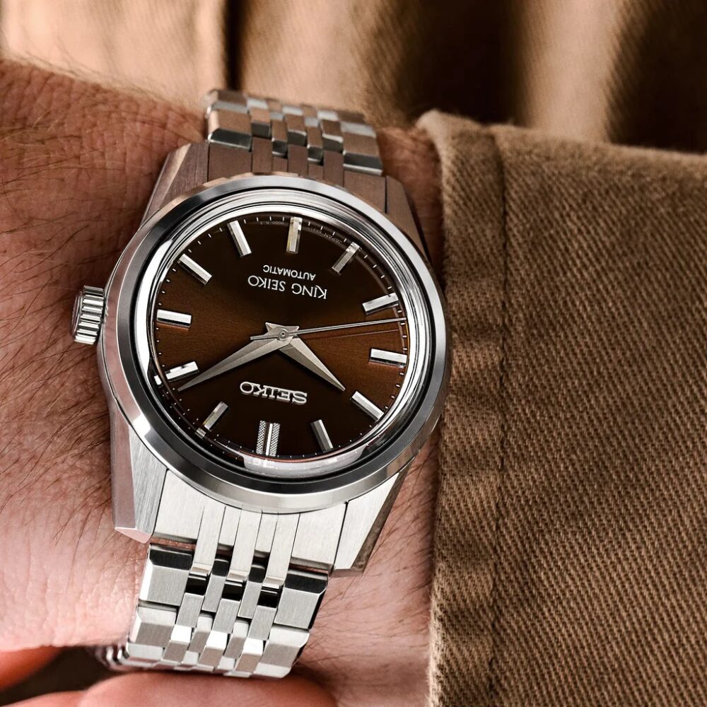 Seiko King Seiko Automatic Staal/Staal Bruine Wpl 37mm SPB285J1 - Afbeelding 3
