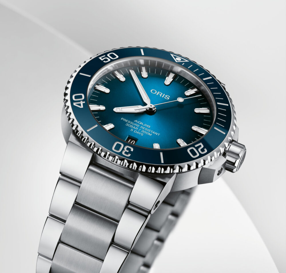Oris Aquis Date Calibre 400 Automaat Staal/Staal 43.5mm 01 400 7763 4135-07 8 24 09PEB - Afbeelding 2