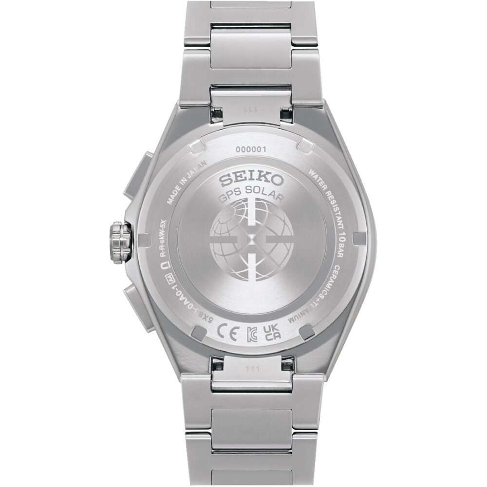 Seiko Astron GPS Solar Dual Time Chrono Titan. 43.3mm SSH151J1 - Afbeelding 2