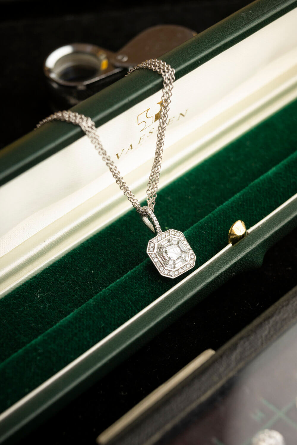 Vaessen Collection 18K Witgouden Collier+Hanger 1.28ct TW/VS1 C 05016 V108 - Afbeelding 2