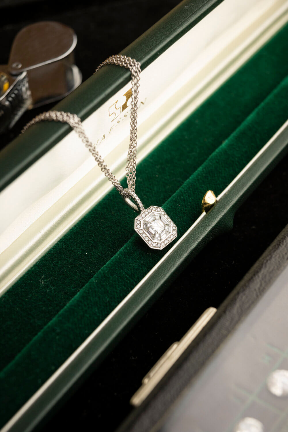 Vaessen Collection 18K Witgouden Collier+Hanger 1.28ct TW/VS1 C 05016 V108 - Afbeelding 3