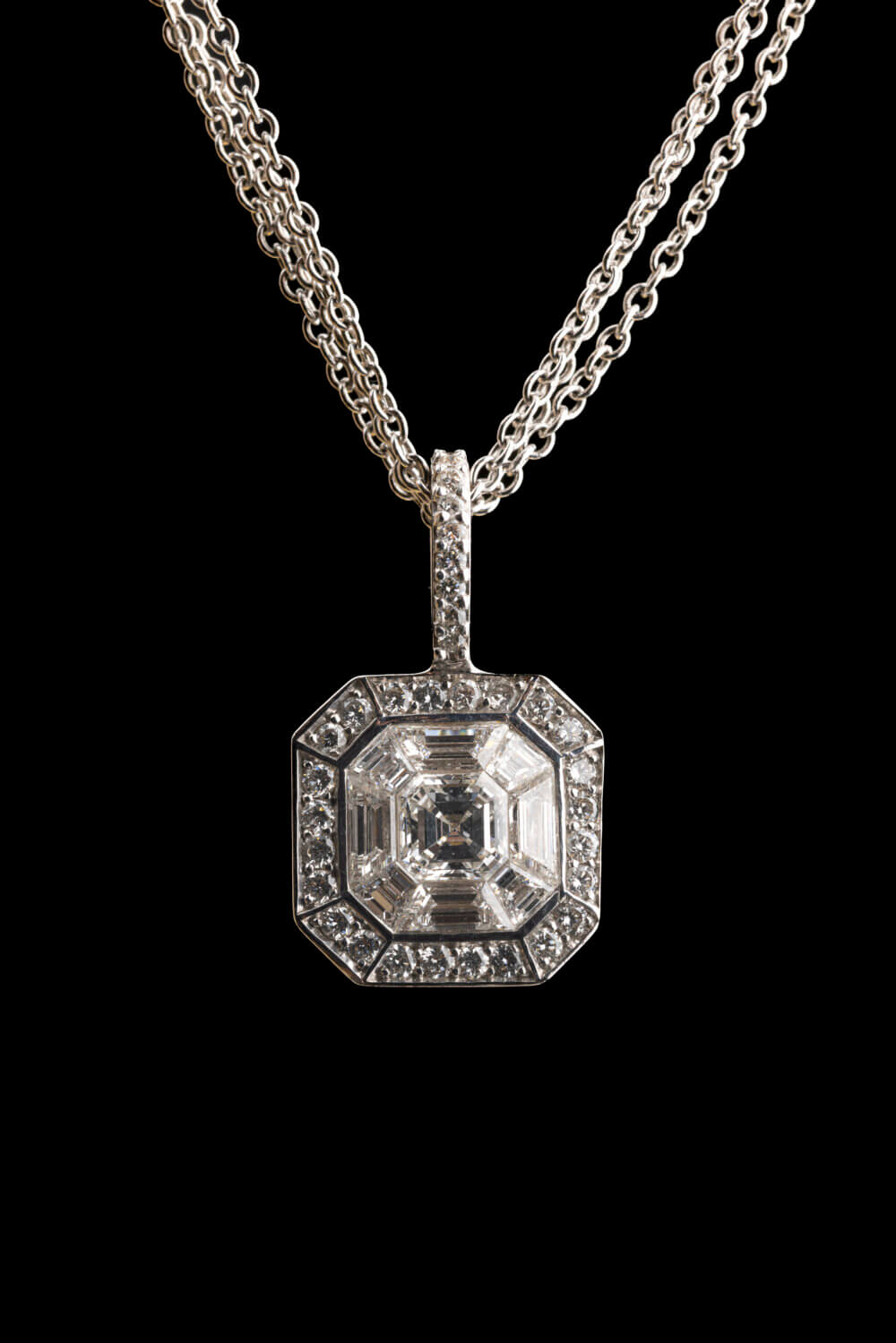 Vaessen Collection 18K Witgouden Collier+Hanger 1.28ct TW/VS1 C 05016 V108 - Afbeelding 4