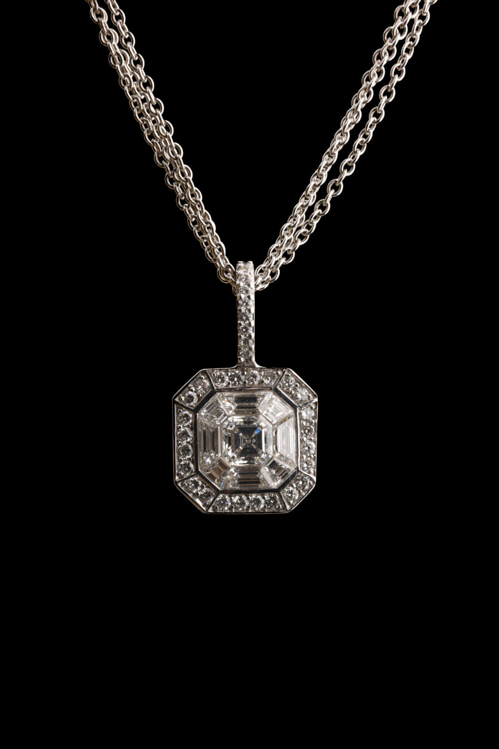 Vaessen Collection 18K Witgouden Collier+Hanger 1.28ct TW/VS1 C 05016 V108 - Afbeelding 5