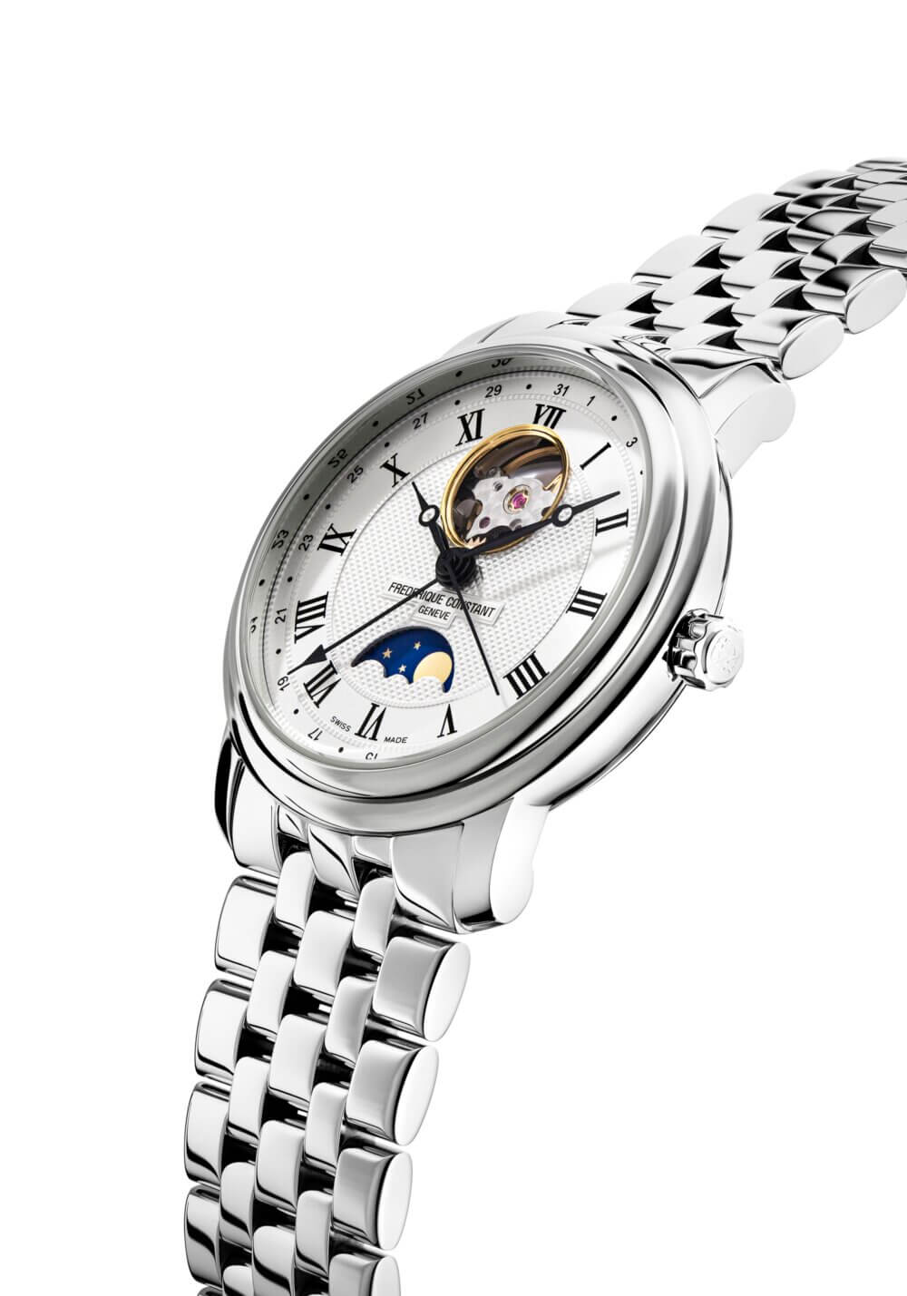 Frederique Constant Classics Heart Beat Moonphase Date Automatic 40mm FC-335MC4P6B2 - Afbeelding 2