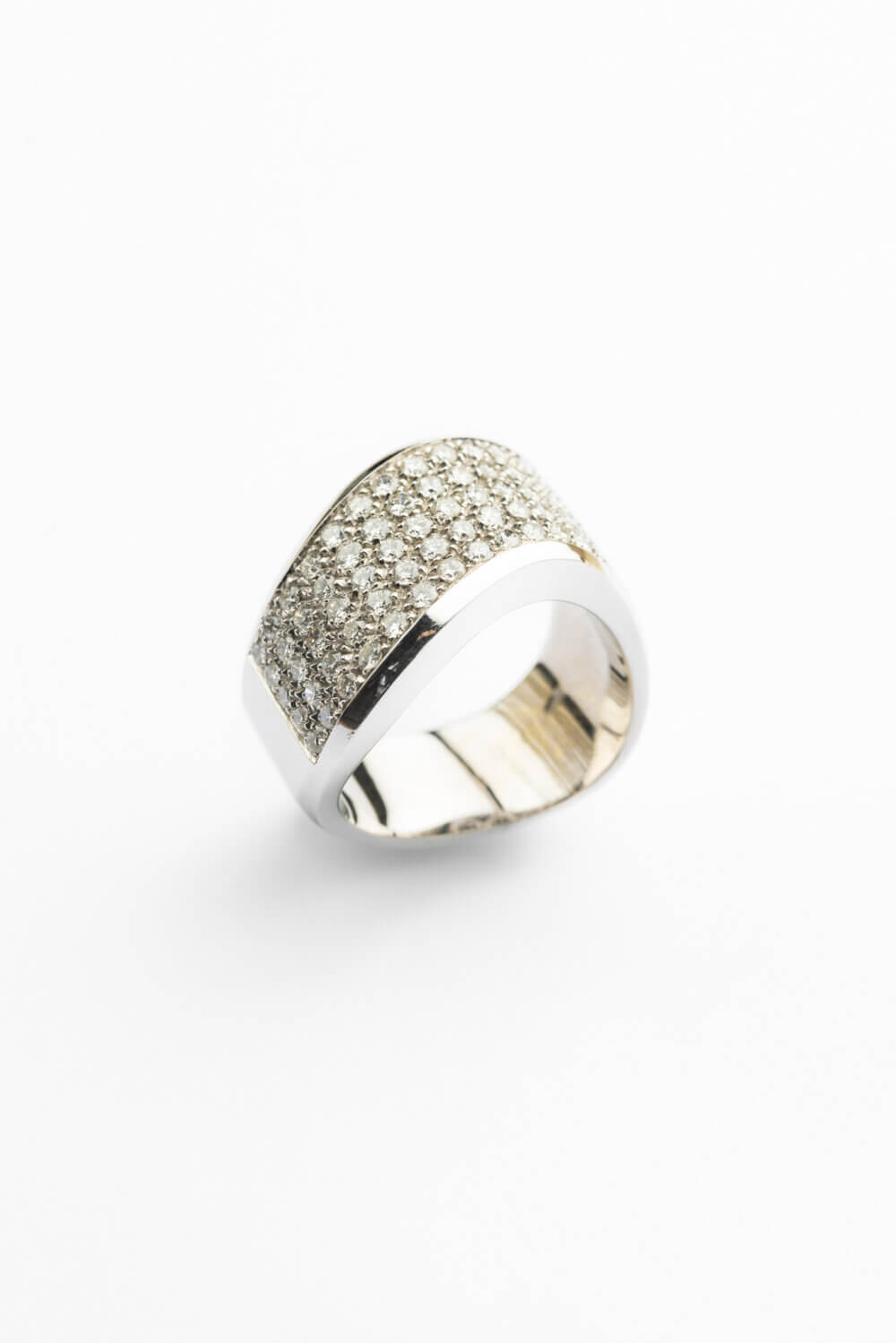 Vaessen Collection 18K Witgouden Pavé Ring 1.08ct VVS/TW R 06911 - Afbeelding 2