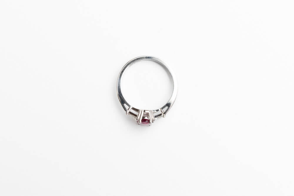 Vaessen Collection 18K Witgoud 1.03ct Robijn Ring +0.27ct G/VS VC750WGROBIJN103 - Afbeelding 3