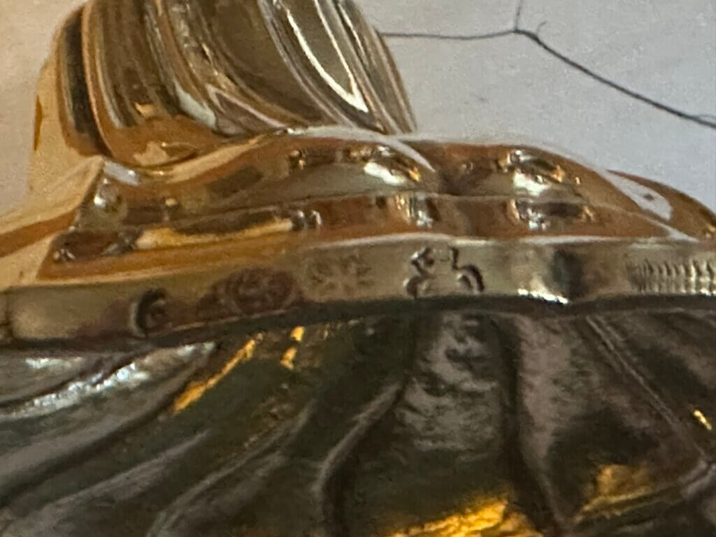 Kandelaar 1 GD met kroon Guillaume Dengis, werkzaam van 1764 tot 1814