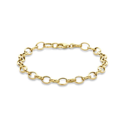 Vaessen Collection 14K Geelgouden Fantasieschakel Armband 6.0mm/19cm 40.33135