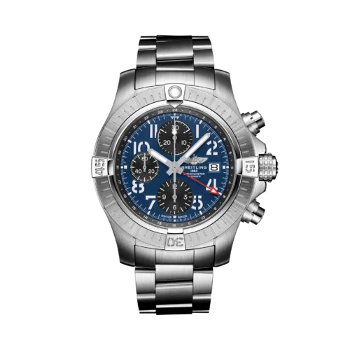 Breitling Avenger Chronograph GMT St/St Blauw Wpl 45mm A24315101C1A1