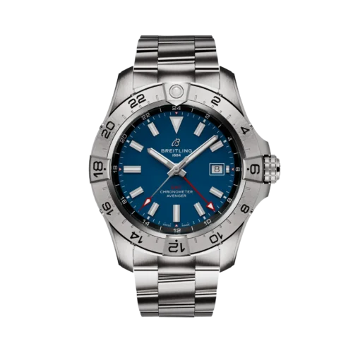 Breitling Avenger Automatic GMT St/St Blauwe Wpl 44mm A32320101C1A1